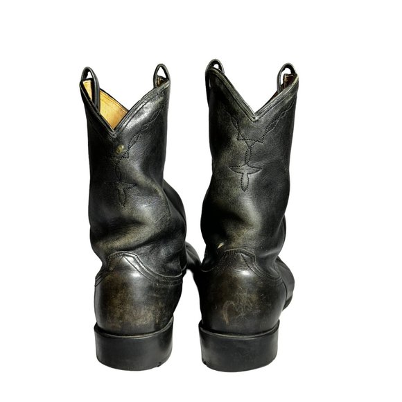 Ariat Mens Roper Black Cowboy Boot 35501 Pull On - Picture 9 of 14